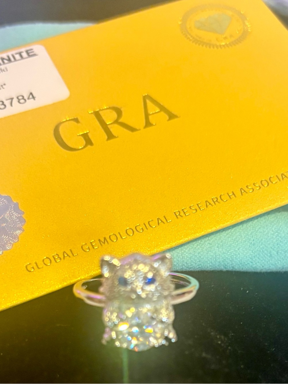 Sparkling Clear Crystal Owl Ring - Women Jewelry